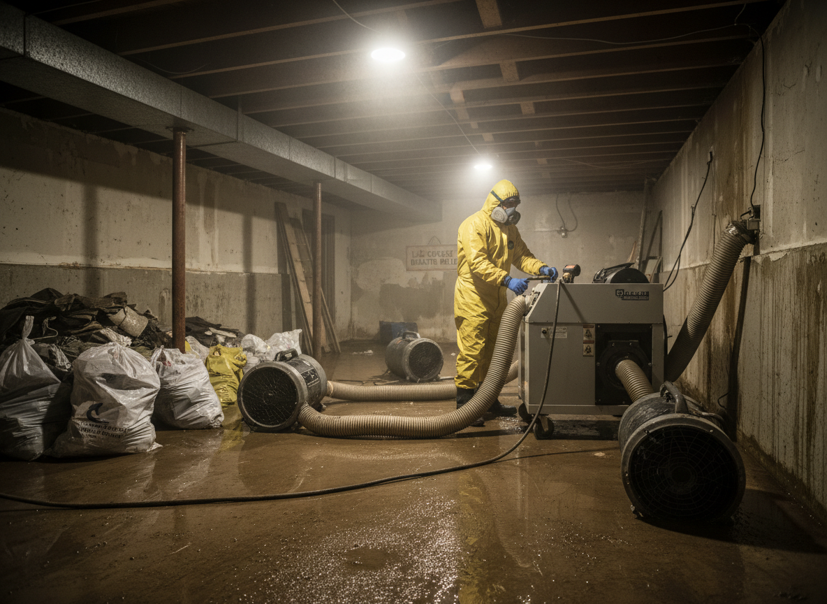 Sewage Damage Drying in La Crosse, WI